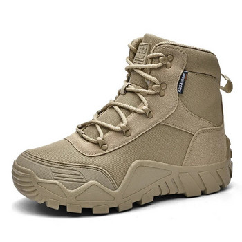 Άντρες Combat Desert Army Boots Αδιάβροχες μπότες πεζοπορίας Tactical Hunting Boots Ανδρικές μπότες αναρρίχησης Trekking Μπότες πλατφόρμας