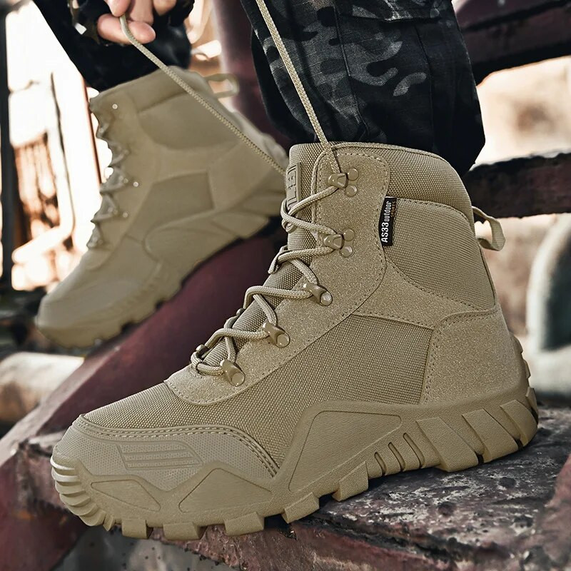 Muške borbene pustinjske vojne čizme Vodootporne čizme za planinarenje Taktičke lovačke čizme Muške penjačke čizme za planinarenje Čizme s platformom