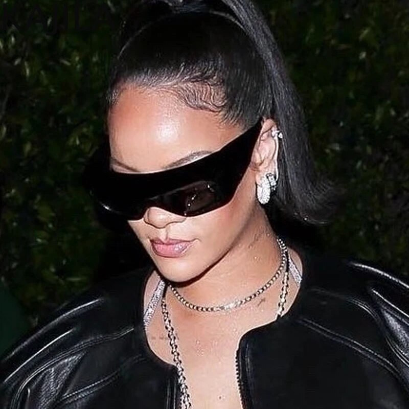 Prevelike Steampunk Y2K sportske sunčane naočale Žene Muškarci Punk sunčane naočale Žene 2023 Brand Designer Pravokutne naočale UV400