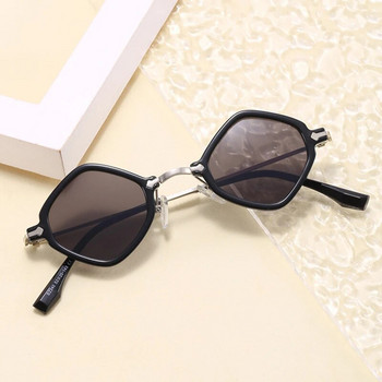 SO&EI Ретро уникални неправилни квадратни слънчеви очила Мъжки пънк очила с прозрачни океански лещи UV400 Популярни дамски хип-хоп слънчеви очила