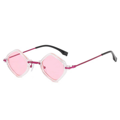 SO&EI Retro unikaalsed ebaregulaarsed ruudukujulised päikeseprillid meeste punk-klaasi ookeaniläätsega prillid UV400 trendikad naiste hip-hop päikeseprillid