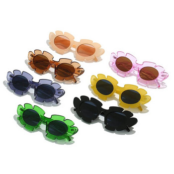 SO&EI Fashion Cat Eye Candy Colors Слънчеви очила Дамски ретро маркови дизайнерски очила с форма на цвете Мъжки актуални слънчеви очила UV400
