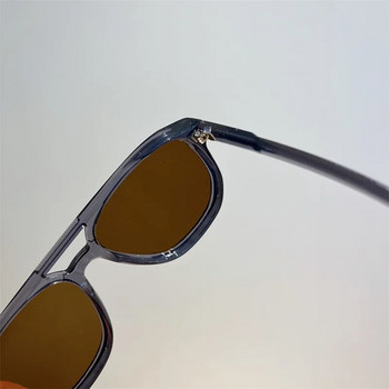KAMMPT Vintage Double Bridge Goggle Men Fashion Oversized Outdoor Women Shades Eyewear Trendy Brand Design UV400 Слънчеви очила