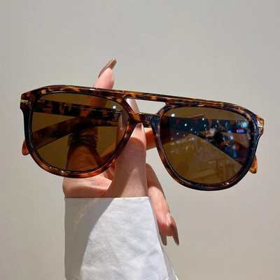 KAMMPT Vintage Double Bridge Goggle Meeste Mood Oversized Outdoor Naiste Varjud Prillid Trendikas brändi disain UV400 päikeseprillid