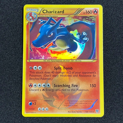 Pokemon English Charizard Evolutions EVO Plasma Storm PLS Foil Effect Rotaļlietas Vaļasprieki Hobiji Kolekcionējama Spēļu Kolekcija Anime kartīte