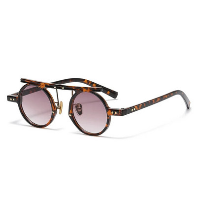 Vintage apaļas saulesbrilles sievietēm vīriešiem zīmols dizainers modes gradienta saulesbrilles sievietēm vīriešiem retro punk hiphopa Gafas De Sol