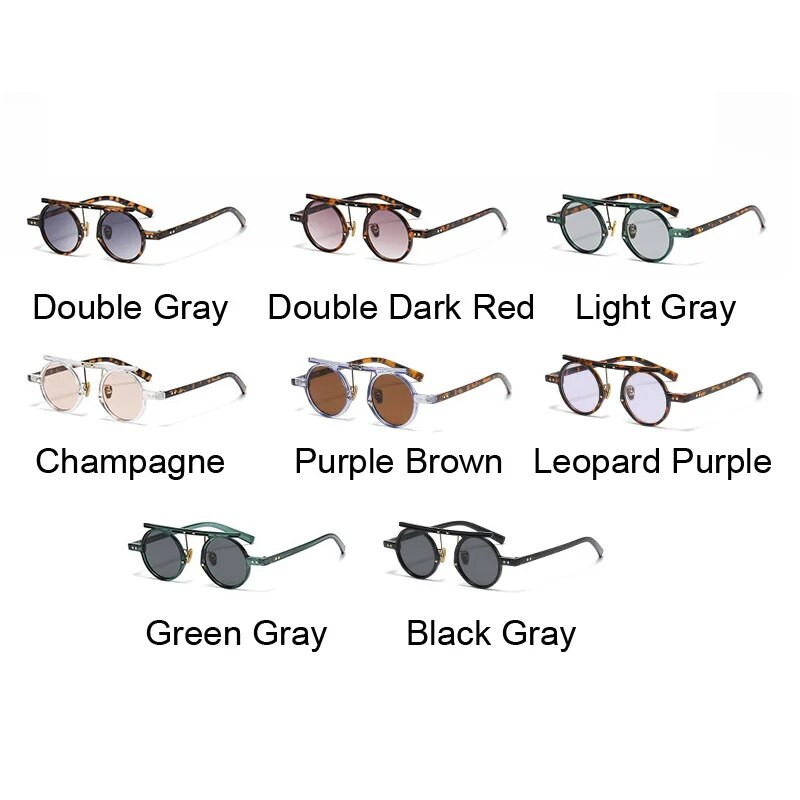 Vintage apaļas saulesbrilles sievietēm vīriešiem zīmols dizainers modes gradienta saulesbrilles sievietēm vīriešiem retro punk hiphopa Gafas De Sol