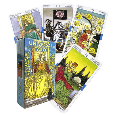 Univerzális Rider Tarot kártyák jósláshoz személyes használatra Tarot Pakli Teljes angol verzió Társasjátékok Oracle