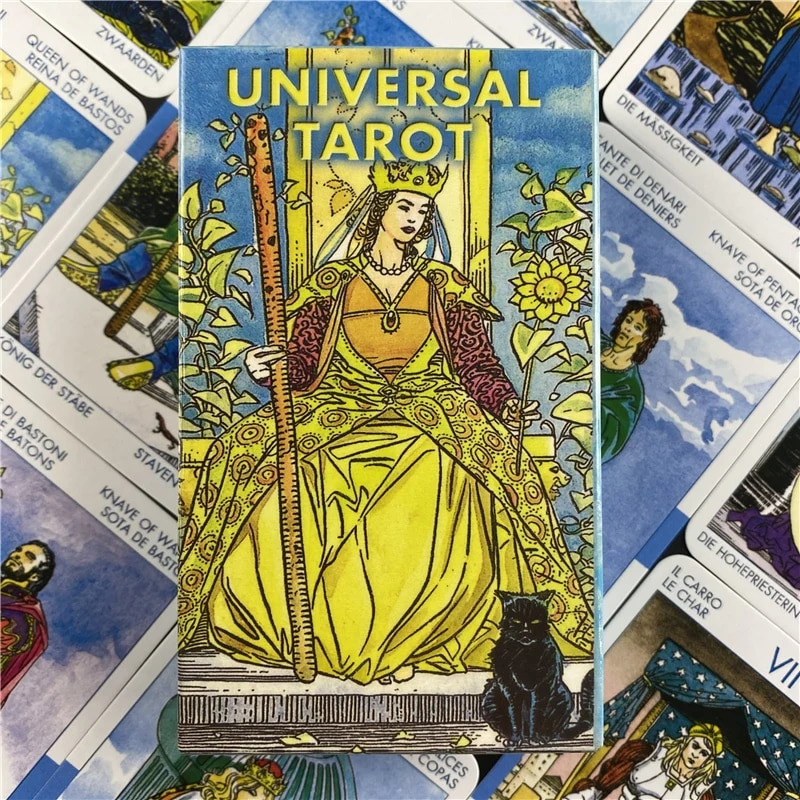 Universālās jātnieka Taro kārtis zīlēšanai personīgai lietošanai Taro klāja pilna angļu versija Galda spēles Oracle