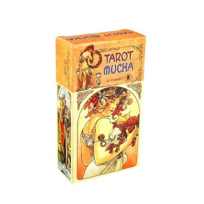 Tarot Mucha karte Svjetlovidci Tarot karte za žene Djevojke Društvena igra Tarot Oracle Party Astrologija Karta Zelena vještica