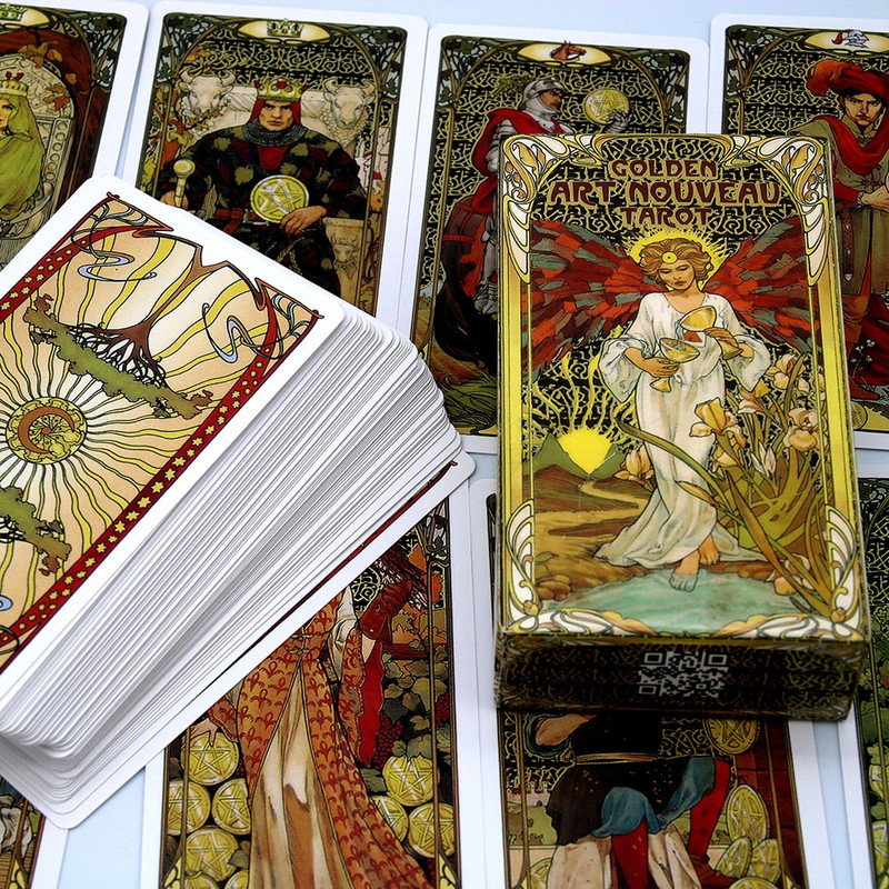 Tarot Oracle Cards Angļu versija Galda spēles Klājs Raganu feja E-ceļvedis Noslēpumainā zīlēšana Spēļu kārtis