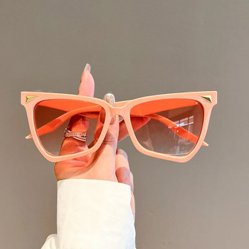 GM LUMIAS Големи дамски слънчеви очила с котешко око 2023 г. Нови в тенденцията Многоцветни градиентни нюанси Очила Луксозен марков дизайн Слънчеви очила