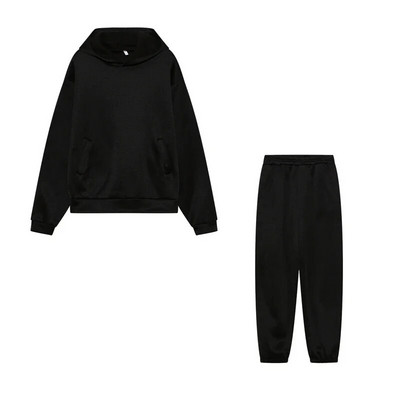 Trend 2023 Moda ocazională îngroșat cu mâneci lungi pantaloni pulover costum din două piese