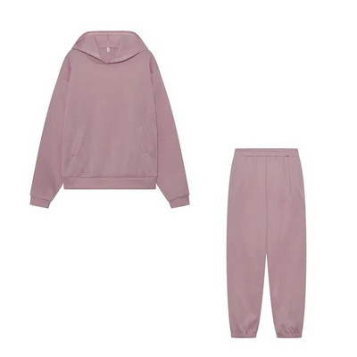 Trend 2023 Moda ocazională îngroșat cu mâneci lungi pantaloni pulover costum din două piese