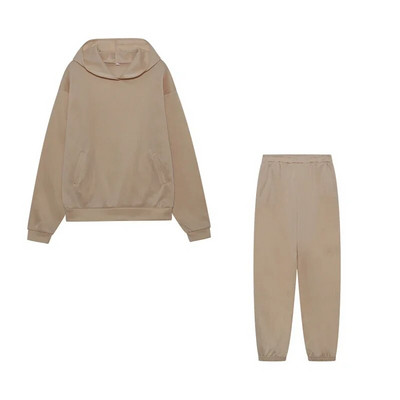 Trend 2023 Moda ocazională îngroșat cu mâneci lungi pantaloni pulover costum din două piese