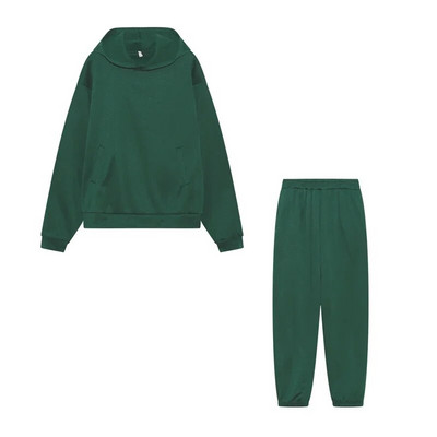 Trend 2023 Moda ocazională îngroșat cu mâneci lungi pantaloni pulover costum din două piese