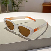 GM LUMIAS Vintage Sunbrilles Cat Eye Sieviešu modes 2023 Jaunums retro gradienta toņos Eyewear Ins Populāra zīmola UV400 saulesbrilles