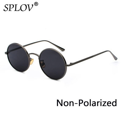 SPLOV Retro punk stil Muške sunčane naočale Ženske Vintage okrugli metalni okvir Šarene leće Sunčane naočale Modne naočale Gafas Sol UV400