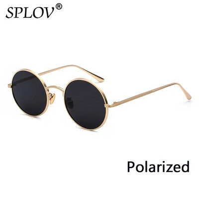 SPLOV Retro punk stil Muške sunčane naočale Ženske Vintage okrugli metalni okvir Šarene leće Sunčane naočale Modne naočale Gafas Sol UV400