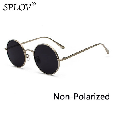SPLOV Retro punk stil Muške sunčane naočale Ženske Vintage okrugli metalni okvir Šarene leće Sunčane naočale Modne naočale Gafas Sol UV400