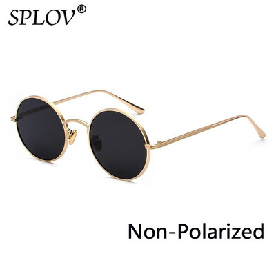 SPLOV Retro punk stil Muške sunčane naočale Ženske Vintage okrugli metalni okvir Šarene leće Sunčane naočale Modne naočale Gafas Sol UV400