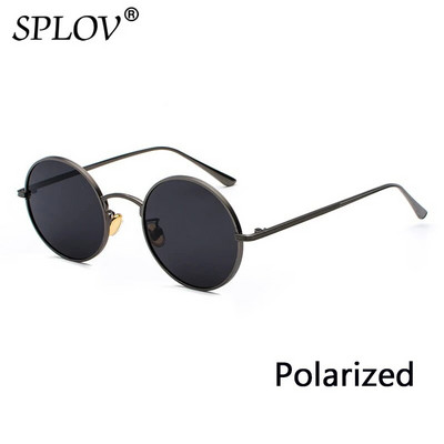 SPLOV Retro punk stil Muške sunčane naočale Ženske Vintage okrugli metalni okvir Šarene leće Sunčane naočale Modne naočale Gafas Sol UV400