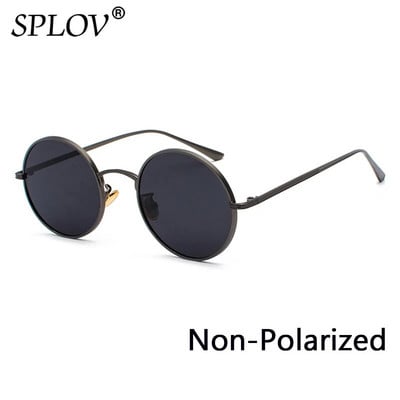 SPLOV Retro punk stil Muške sunčane naočale Ženske Vintage okrugli metalni okvir Šarene leće Sunčane naočale Modne naočale Gafas Sol UV400
