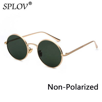 SPLOV Retro punk stil Muške sunčane naočale Ženske Vintage okrugli metalni okvir Šarene leće Sunčane naočale Modne naočale Gafas Sol UV400