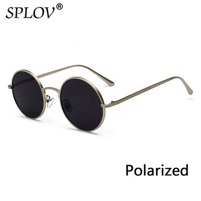 SPLOV Retro punk stil Muške sunčane naočale Ženske Vintage okrugli metalni okvir Šarene leće Sunčane naočale Modne naočale Gafas Sol UV400