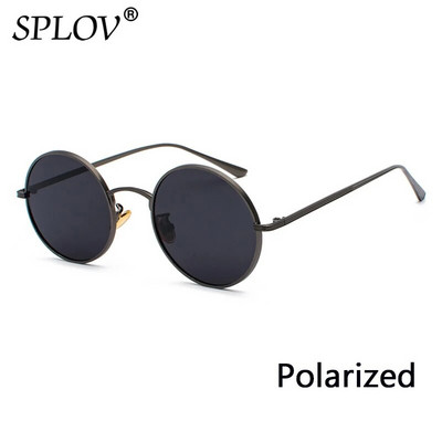 SPLOV Retro punk stil Muške sunčane naočale Ženske Vintage okrugli metalni okvir Šarene leće Sunčane naočale Modne naočale Gafas Sol UV400
