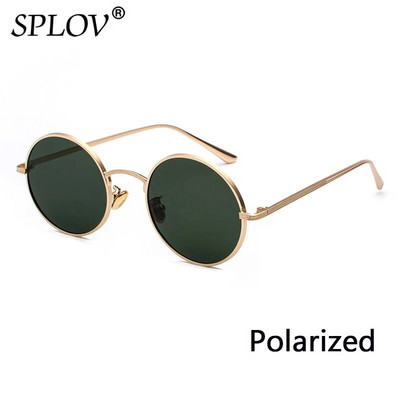 SPLOV Retro punk stil Muške sunčane naočale Ženske Vintage okrugli metalni okvir Šarene leće Sunčane naočale Modne naočale Gafas Sol UV400