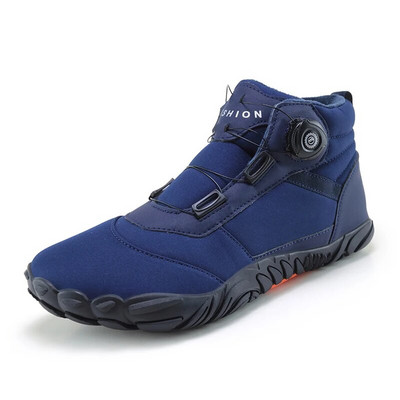 Jauni ziemas vīriešu zābaki sniega basām kājām ikdienas apavi sievietēm, silti plīša kokvilnas apavi pārgājieniem, kāpšanai, darbam, augsti potītes zābaki