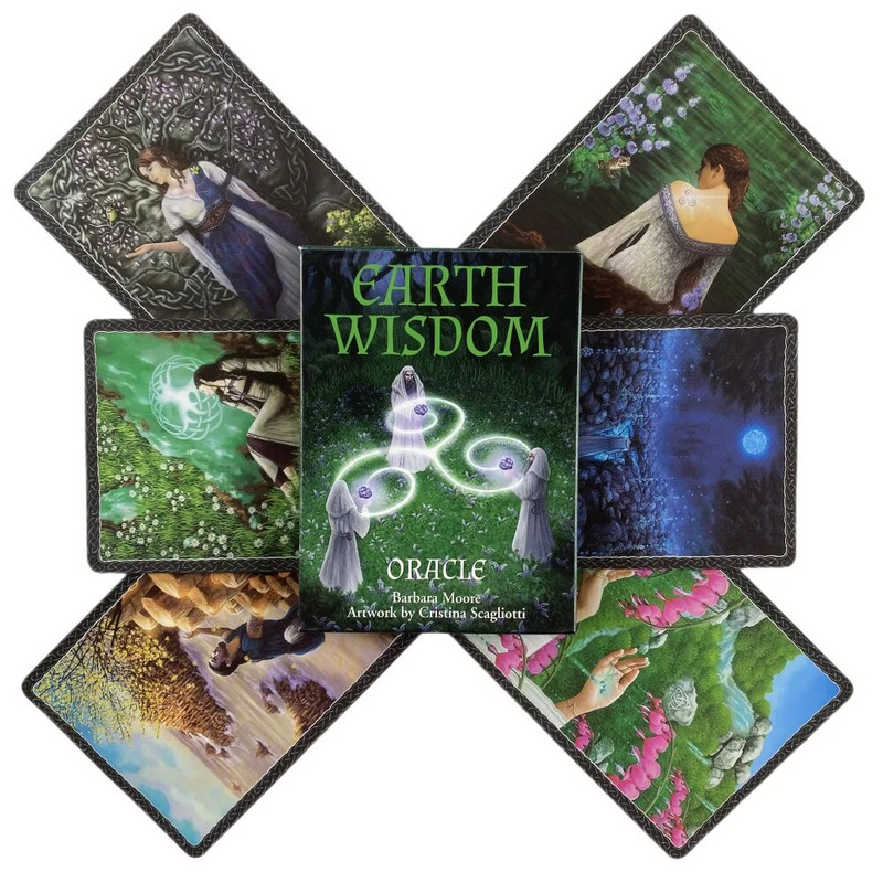 Earth Wisdom Oracle Cards A 32 English Visions Divination Edition Deck Borad Games