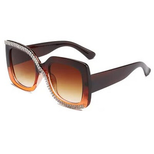 ins nove ženske sunčane naočale s dijamantima velike četvrtaste dijamantne naočale modne ulične sunčane naočale ženske luksuzne