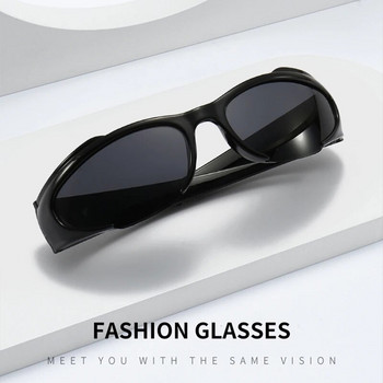 XJiea Y2k слънчеви очила за жени ретро пънк мъжки слънчеви очила ретро овални огледални лещи очила очила за колоездене на открито UV400