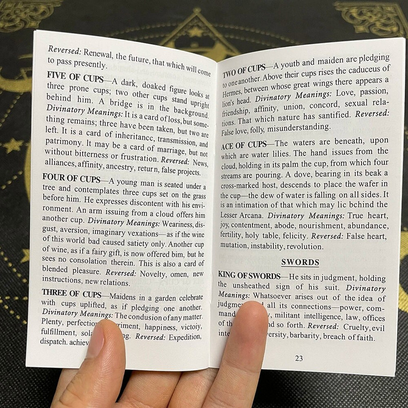 Tarot 12x7cm kartaška igra Oracle engleska verzija Proricanje s runama Psihološki čvrsti špil Taro