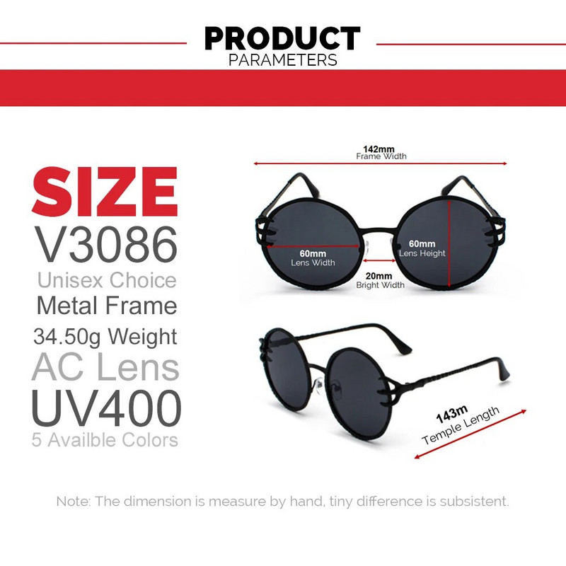 VIVIBEE Retro Skull Claw Round Päikeseprillid Naistele Fishion 2023 Trendikas toode Gooti päikeseprillid Kuldsed Metallraami varjud