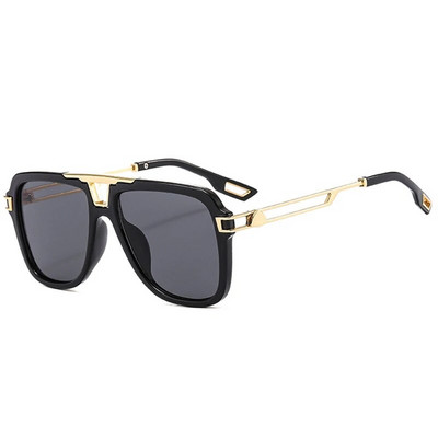 SHAUNA Ochelari de soare pătrați, retro, cu poduri duble, pentru femei, de brand de modă, nuanțe degradate, UV400, pentru bărbați, ochelari de soare în tendințe