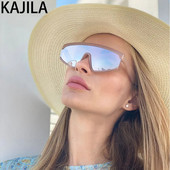 Спортни слънчеви очила Дамски 2023 Луксозна марка One Piece Outdoor Oversized Слънчеви очила за дами Vintage Lunette De Soleil Femme UV40
