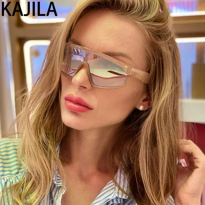 Sportiniai akiniai nuo saulės moteriški 2023 m. prabangūs vienetiniai dideli lauko akiniai nuo saulės moterims Vintage Lunette De Soleil Femme UV40