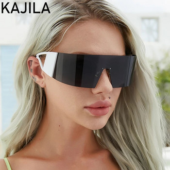 Правоъгълни слънчеви очила без рамки Дамски 2023 Луксозна марка Ретро ветроустойчиви слънчеви очила за мъже Дамски слънчеви очила Gafas De Sol