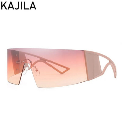 Taisnstūra saulesbrilles bez malām sievietēm 2023. gada luksusa zīmola Vintage vēja necaurlaidīgas saulesbrilles vīriešiem Sieviešu saulesbriļļu žalūzijas Gafas De Sol