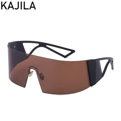 Taisnstūra saulesbrilles bez malām sievietēm 2023. gada luksusa zīmola Vintage vēja necaurlaidīgas saulesbrilles vīriešiem Sieviešu saulesbriļļu žalūzijas Gafas De Sol