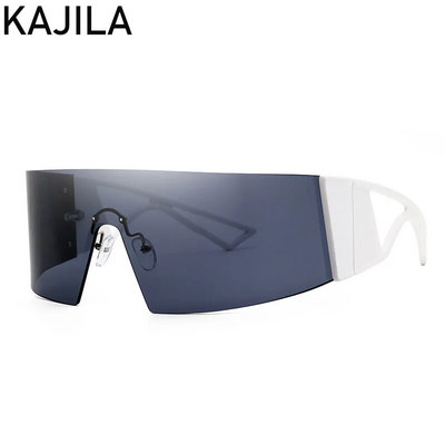 Taisnstūra saulesbrilles bez malām sievietēm 2023. gada luksusa zīmola Vintage vēja necaurlaidīgas saulesbrilles vīriešiem Sieviešu saulesbriļļu žalūzijas Gafas De Sol