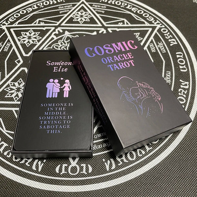 12x7 Love Cosmic Oracle Deck Таро Английска версия Семейно пророчество в кутия Карти за гадаене за любовник