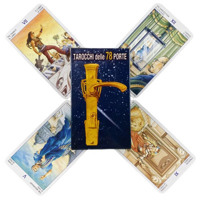 Tarot Of The 78 Doors A Deck Oracle English Visions Divination Edition Borad Mängumängud
