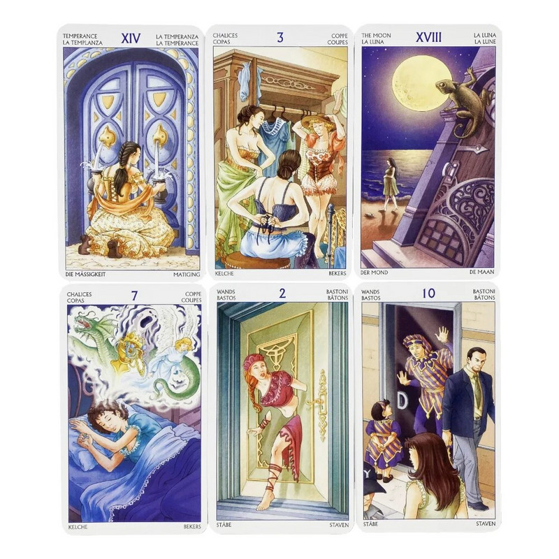 Tarot Of The 78 Doors A Deck Oracle English Visions Divination Edition Borad Mängumängud