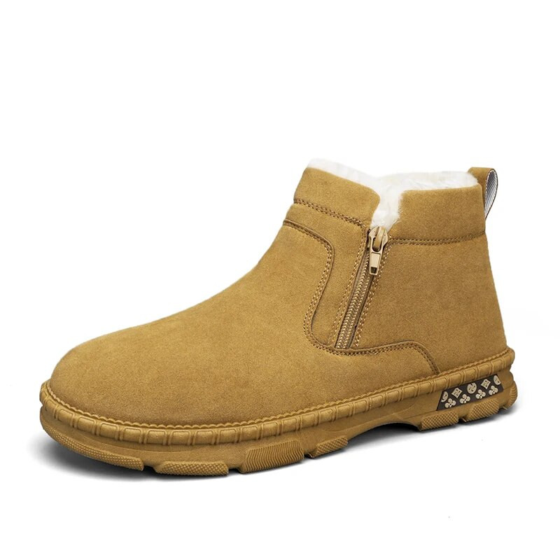 Uued sügis- ja talvised soojakaitse välistingimustes, keskmise kõrgusega puuvillased kingad Moodsad saapad plush lumesaabastega