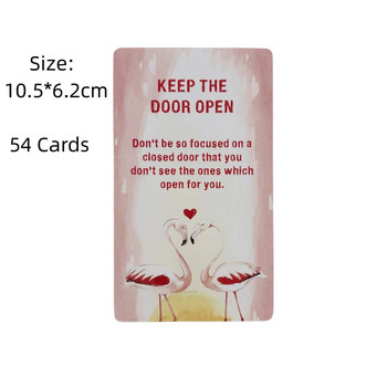 Μήνυμα αγάπης Oracle Cards A 54 Tarot English Visions Divination Edition Pink Cute Deck Borad Party Παιχνίδια