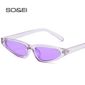 SO&EI Fashion Y2K Cat Eye Candy Color Γυναικεία γυαλιά ηλίου ρετρό πριτσίνια Διακόσμηση Ανδρικά Trending Μωβ γυαλιά ηλίου Αποχρώσεις UV400